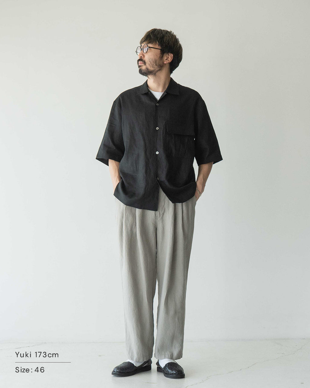 STILL BY HAND スティルバイハンド オープンカラーシャツ フレンチリネン 半袖 羽織り SH03252【送料無料】