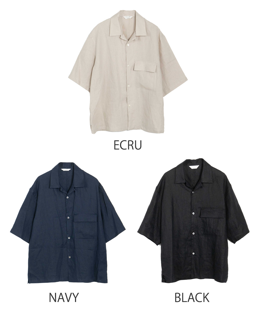 STILL BY HAND スティルバイハンド オープンカラーシャツ フレンチリネン 半袖 羽織り SH03252【送料無料】