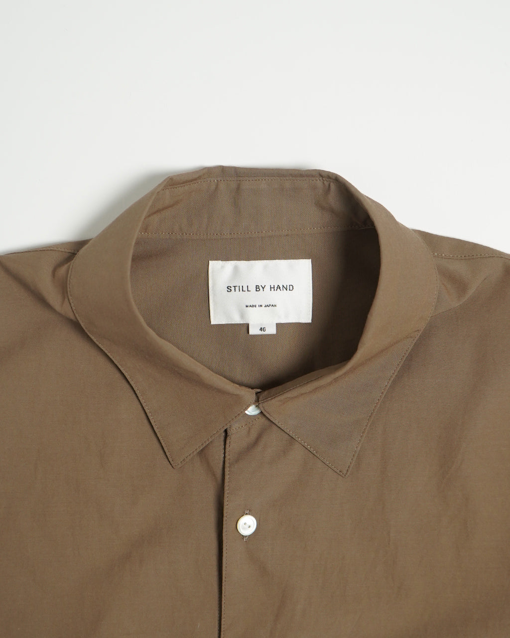 【SALE!40%OFF】キュプラ コットン プルオーバーシャツ Cupro mixed pullover shirt レギュラーカラー 長袖 SH05251