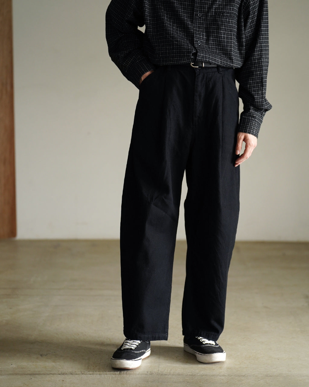12oz denim deep tuck pants DN01263