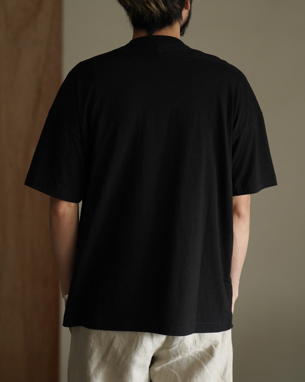 Cotton silk nep half sleeve T-shirt CS02262