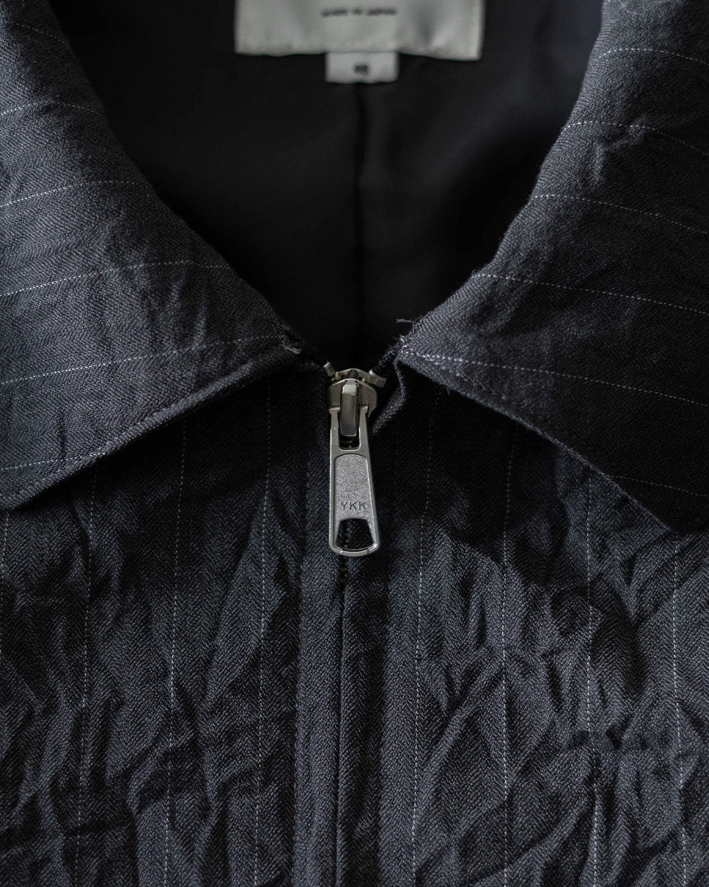 Creasy zip up blouson BL08263