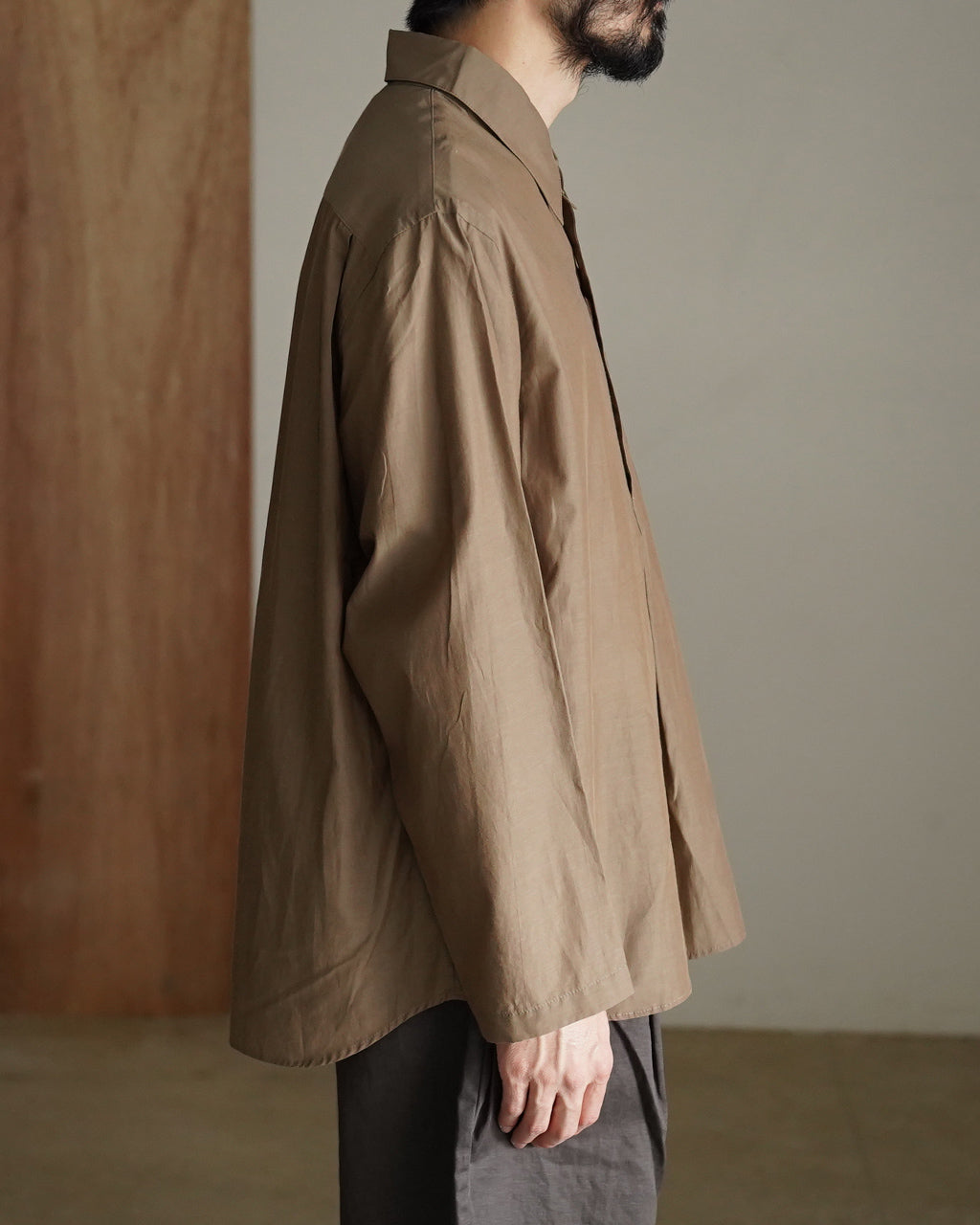 Cupro mixed pullover shirt SH10261