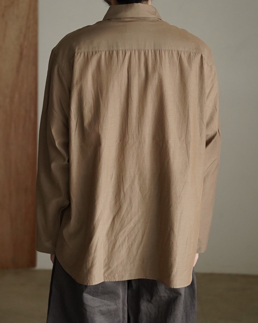 Cupro mixed pullover shirt SH10261