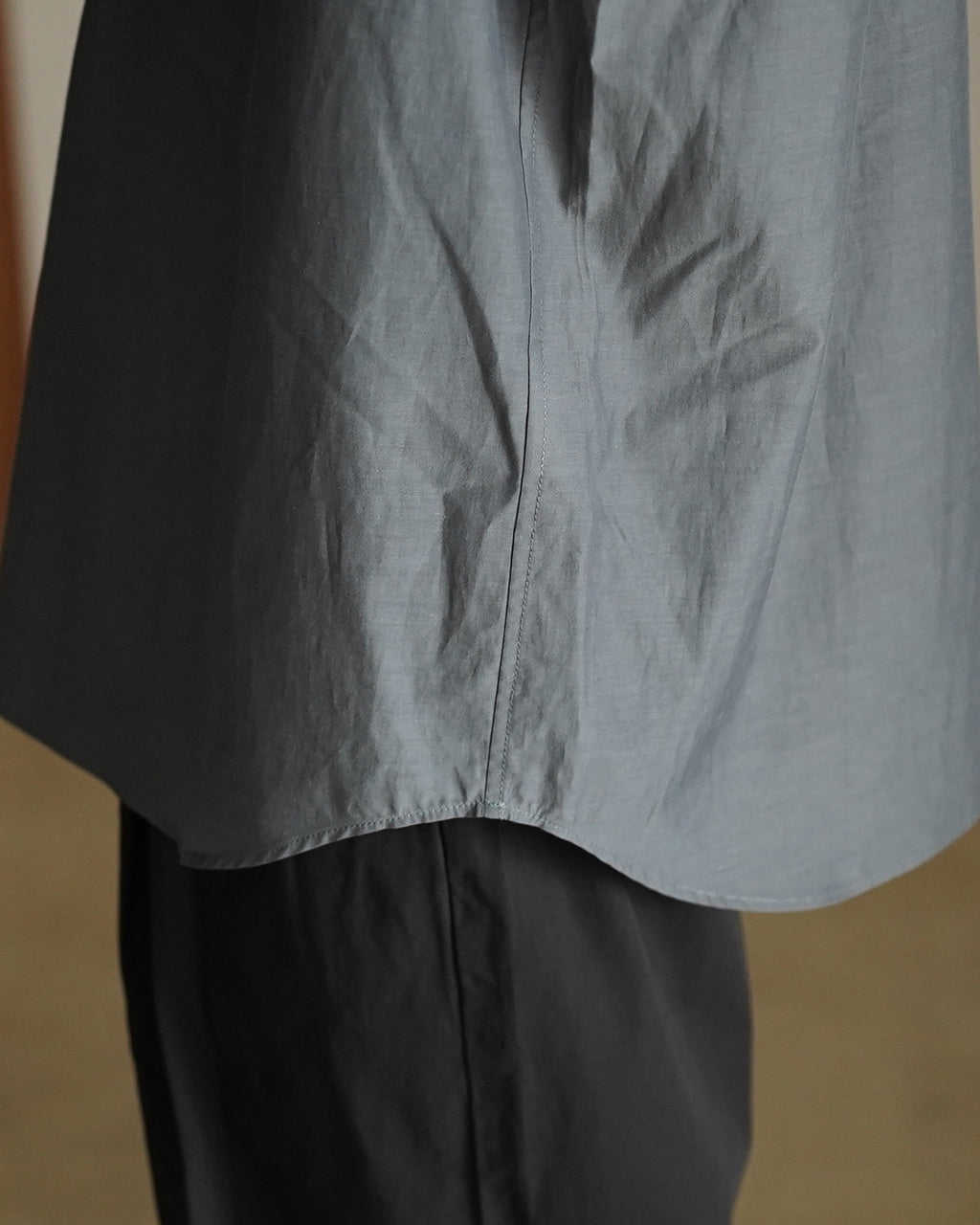 Cupro mixed pullover shirt SH10261