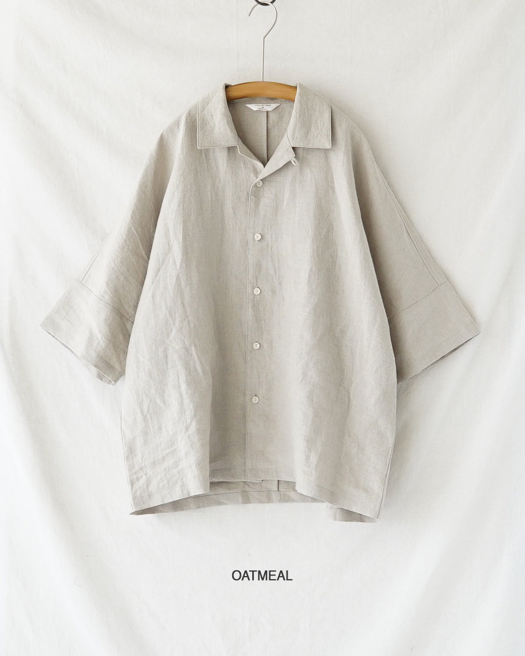 Linen open collar shirt SH03262