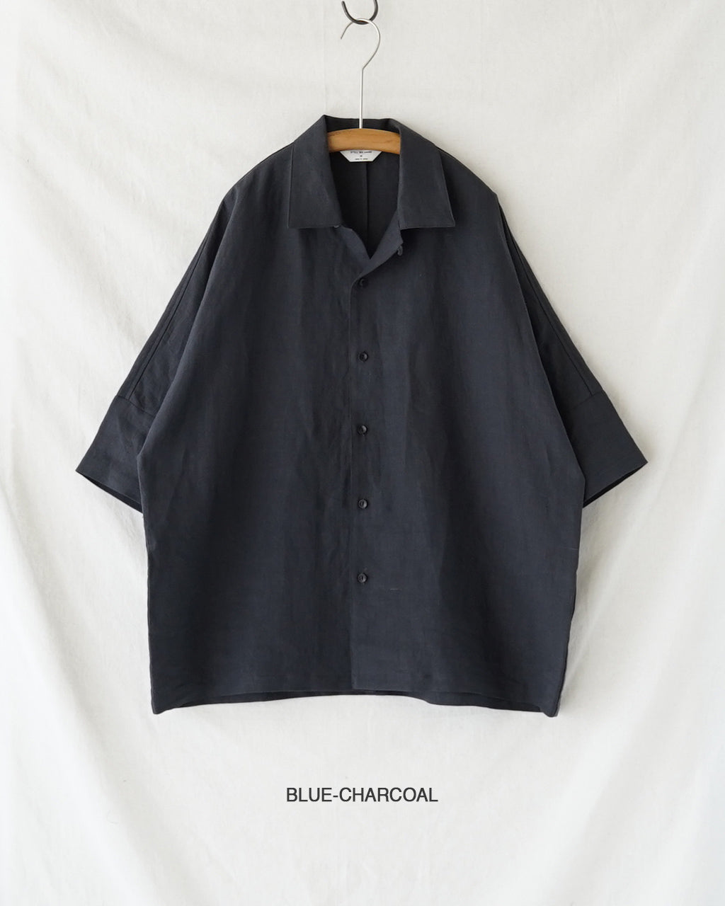 Linen open collar shirt SH03262
