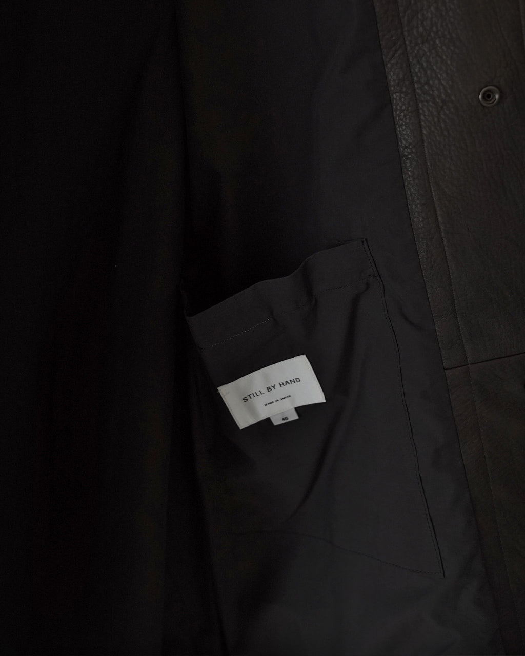 Leather half coat LE02263