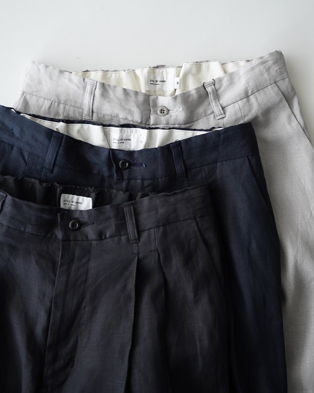 Linen tuck tapered pants PT02262