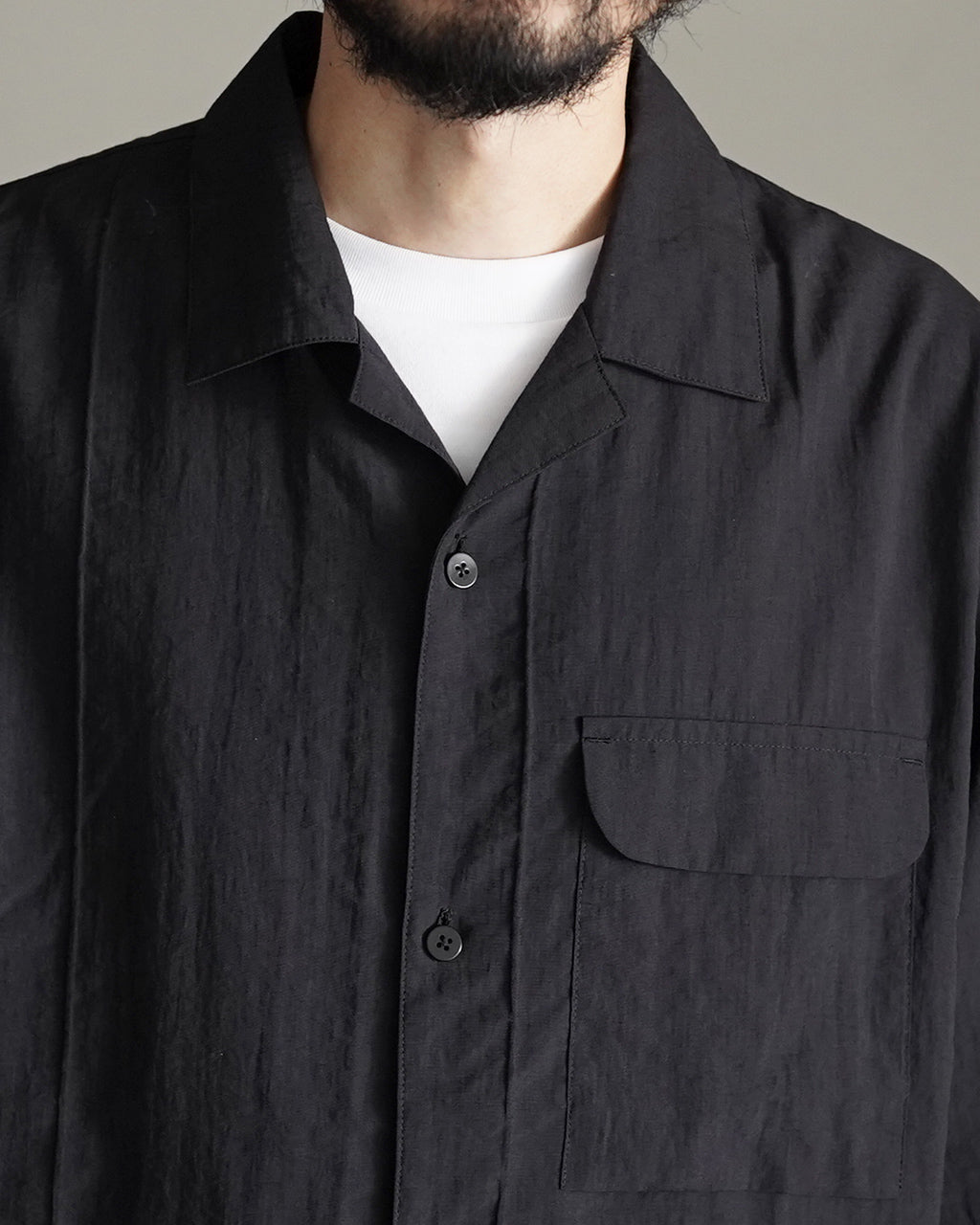 STILL BY HAND スティルバイハンド Pin tuck half sleeve shirt オープンカラーシャツ ピンタック|Crouka(クローカ)
