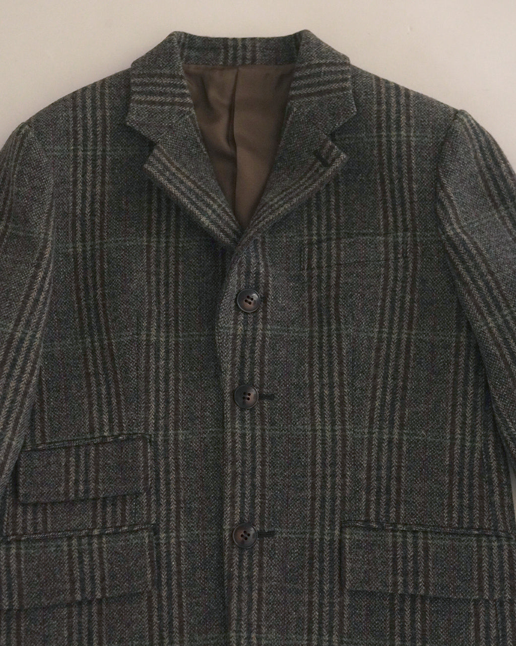 BRITISH WOOL CHECKED JACKET 26AMSJK02