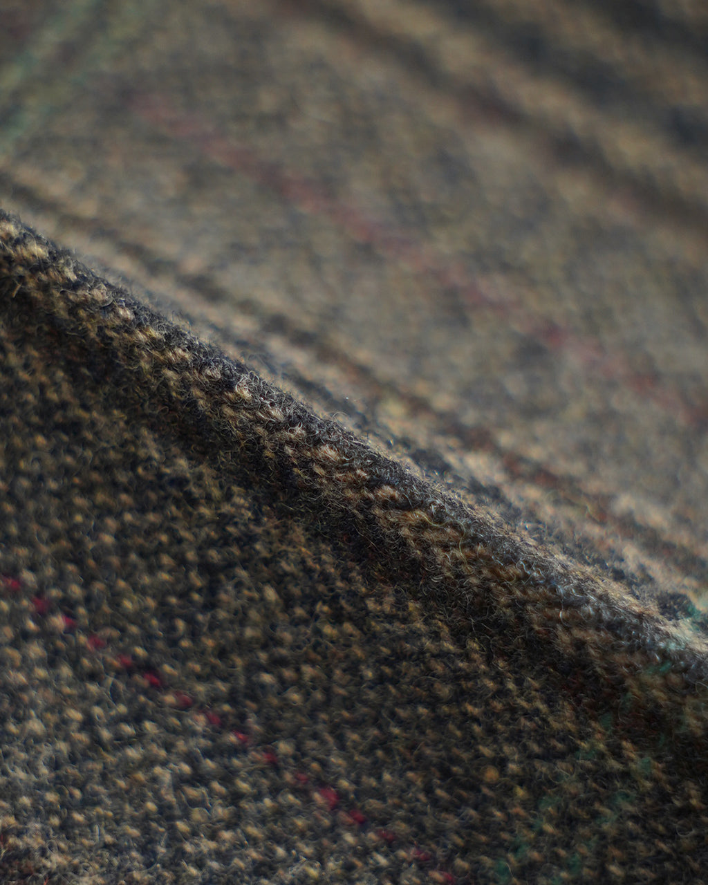 BRITISH WOOL CHECKED TROUSERS 26AMSPA03
