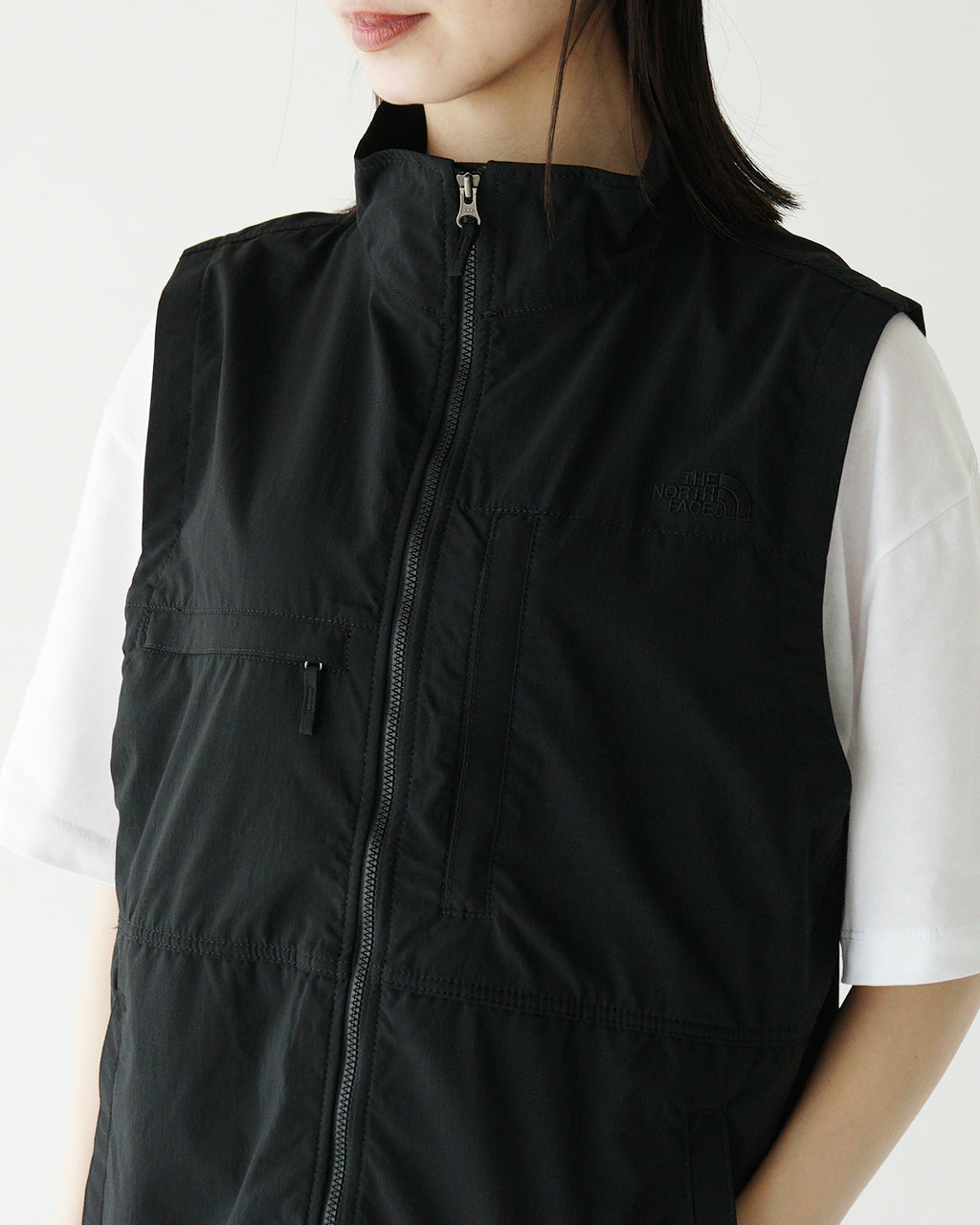 THE NORTH FACE ノースフェイス トリップフィールド ベスト Trip Field Vest ジップアップ レイヤード 撥水 UVカット 多機能 バンドカラー NP22551【送料無料】