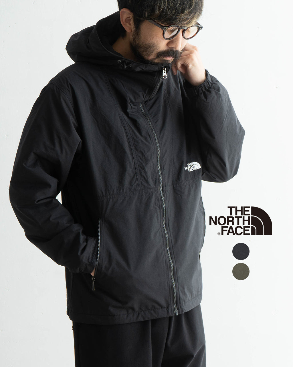 THE NORTH FACE ノースフェイス フードジャケット Compact Nomad Jacket 裏地フリース コンパクト NP72