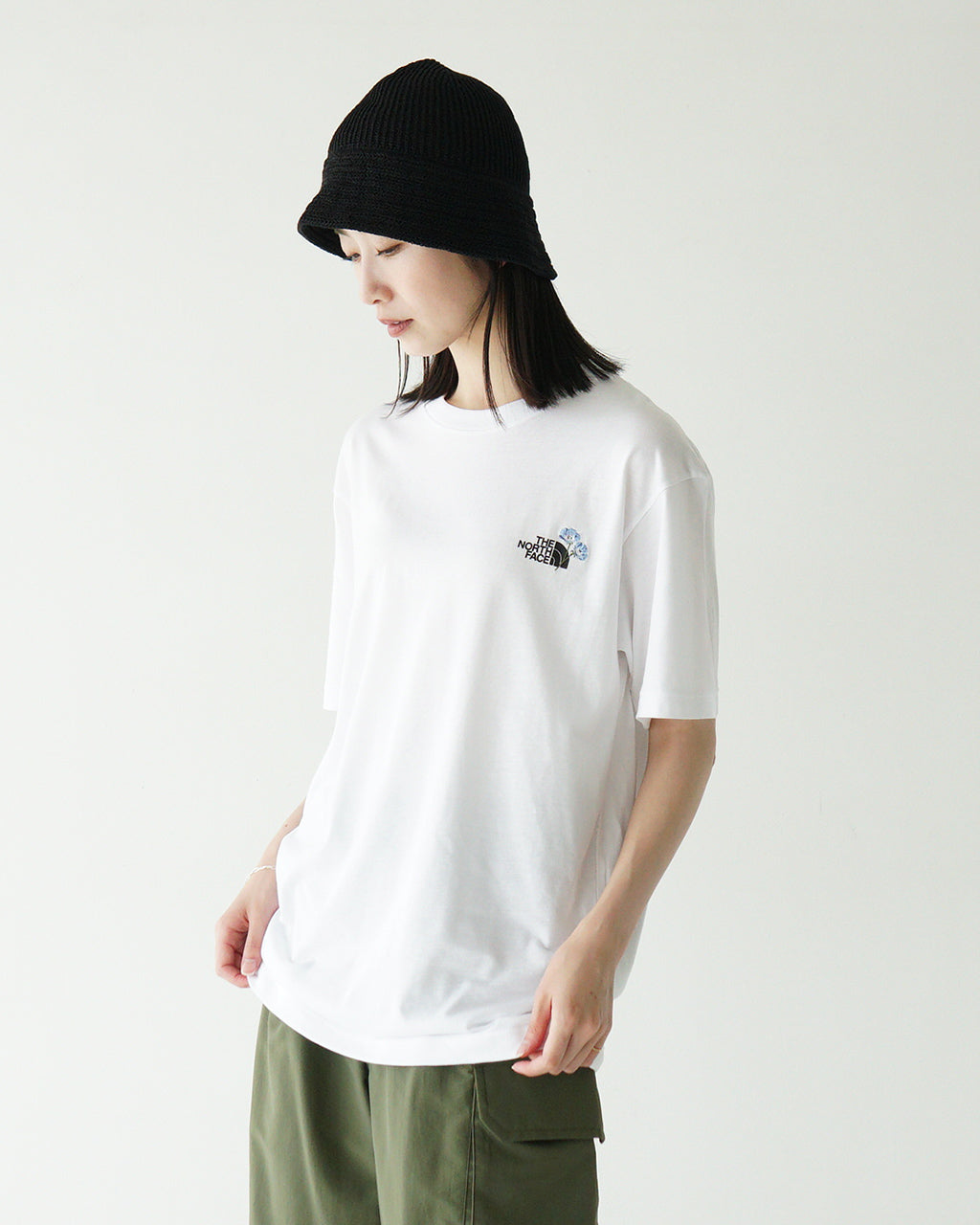 THE NORTH FACE ノースフェイス S/S Flower Logo Tee フラワーロゴ 半袖 Tシャツ NT32546