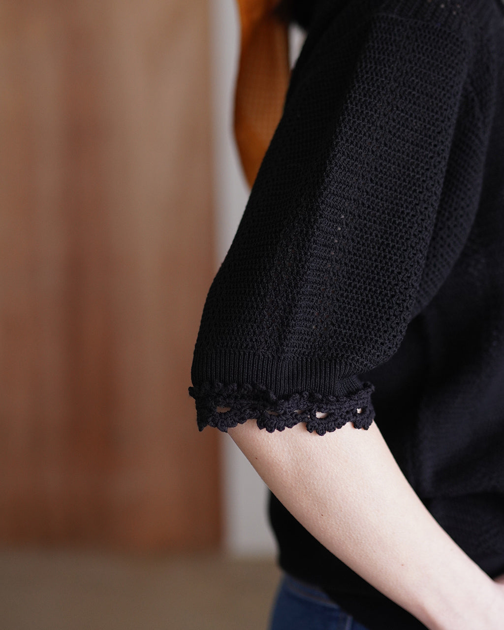 MESH LACE KNIT CARDIGAN 26SMSNI07