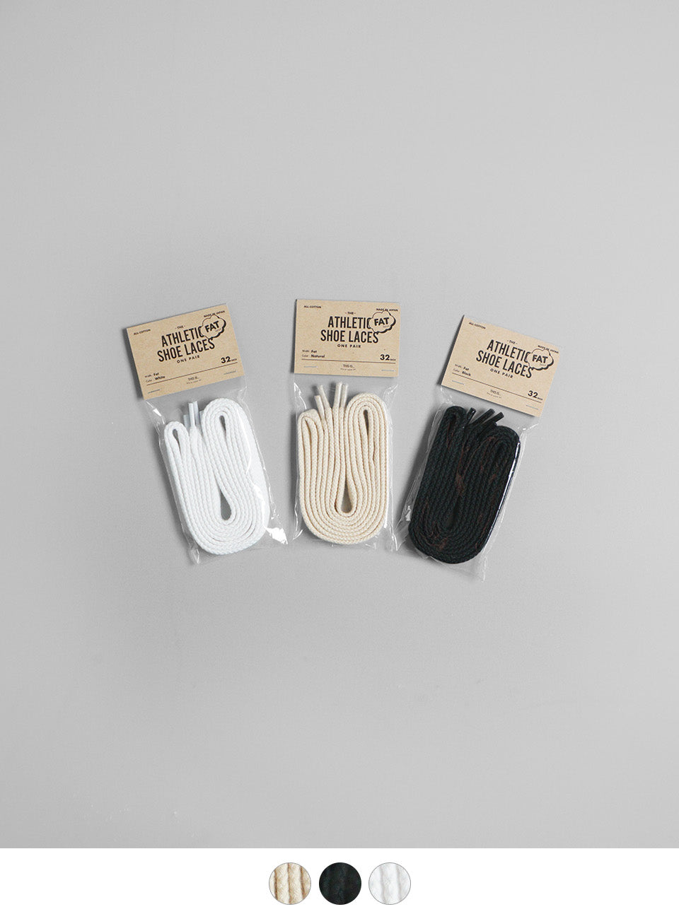 ディス イズ… アスレチック コットン シュー レース Athletic Cotton Shoe Laces -Fat- 靴紐 2本入り 32471011