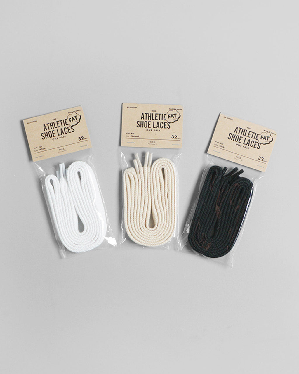 ディス イズ… アスレチック コットン シュー レース Athletic Cotton Shoe Laces -Fat- 靴紐 2本入り 32471011
