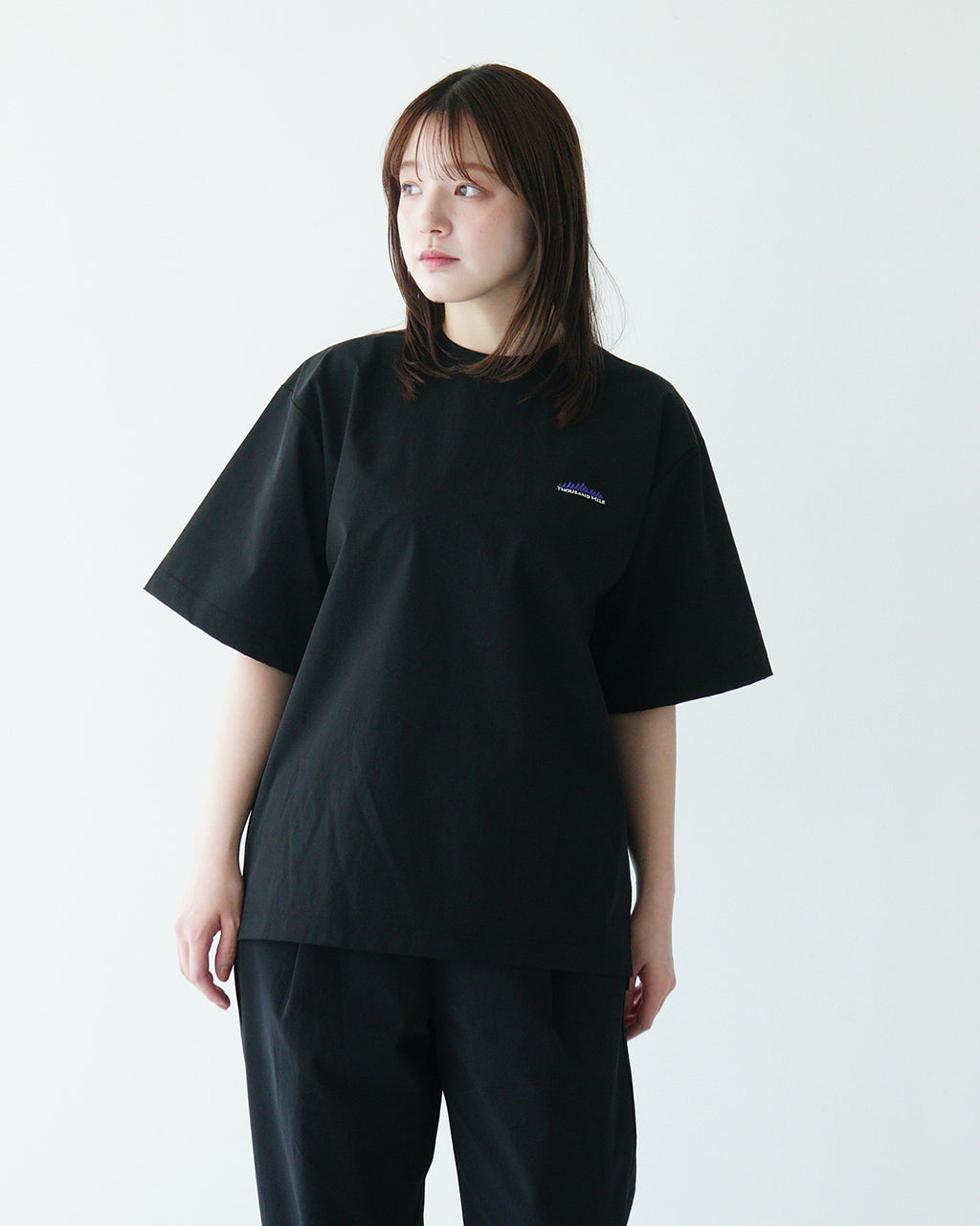 \早得24時間限定ポイント10倍/THOUSAND MILE サウザンドマイル 【3点セット】ショートスリーブTシャツ ロングパンツ セット SHORT SLEEVE T-SHIRT & LONG PANTS SET 半袖 バッグ ストレッチ UVカット TM251NP00011 【送料無料】