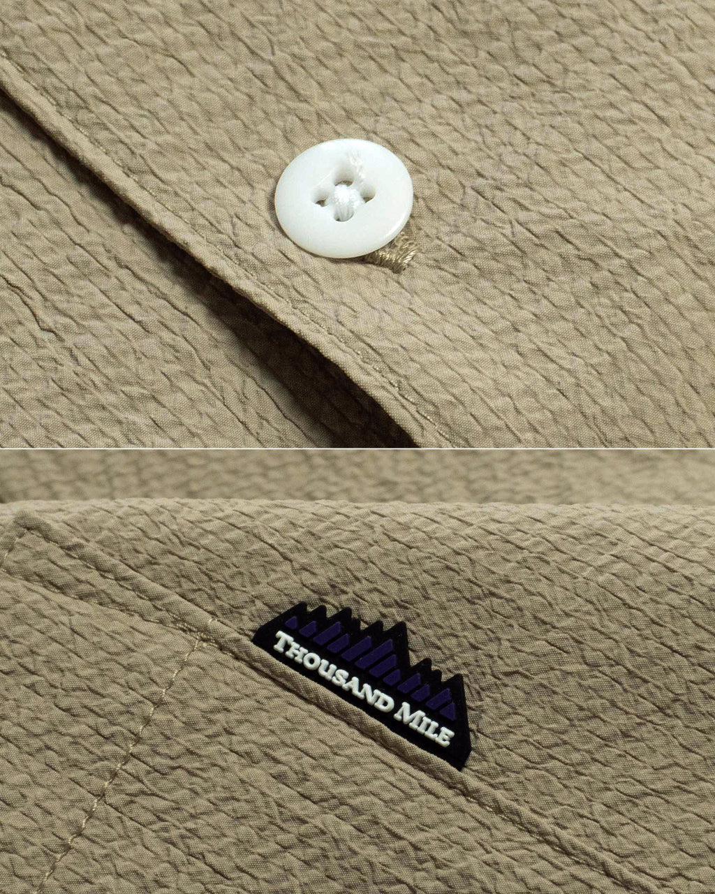 THOUSAND MILE サウザンドマイル ショートスリーブ シャツ SHORT SLEEVE SHIRT 半袖 オープンカラー スキッパー 羽織 衿つき ストレッチ 速乾 UVカット TM251SS00132