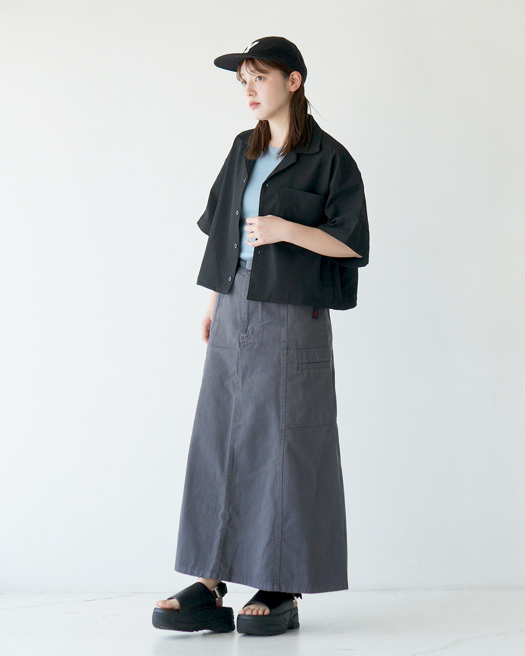 THOUSAND MILE サウザンドマイル ショートスリーブ シャツ SHORT SLEEVE SHIRT 半袖 オープンカラー スキッパー 羽織 衿つき ストレッチ 速乾 UVカット TM251SS00132