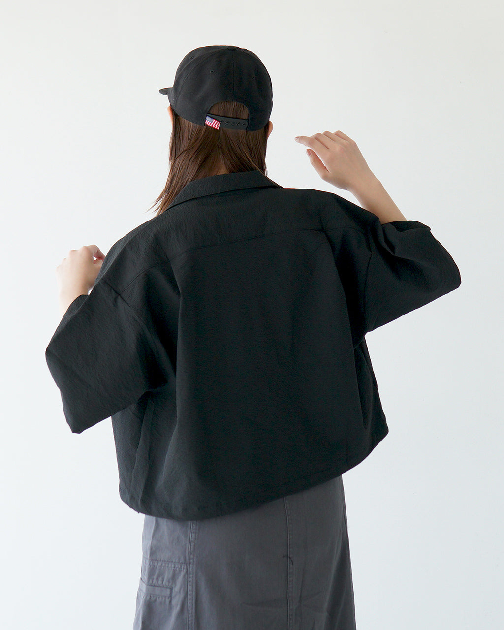 THOUSAND MILE サウザンドマイル ショートスリーブ シャツ SHORT SLEEVE SHIRT 半袖 オープンカラー スキッパー 羽織 衿つき ストレッチ 速乾 UVカット TM251SS00132