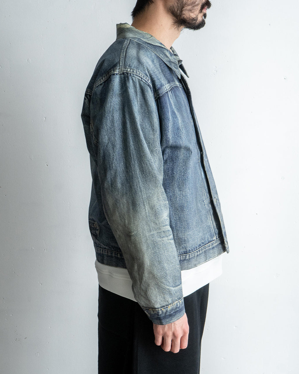 【SALE!40%OFF】トロンプルイユ デニムジャケット ジージャン Trompe l'oeil Denim Jacket 騙し絵 25-1102