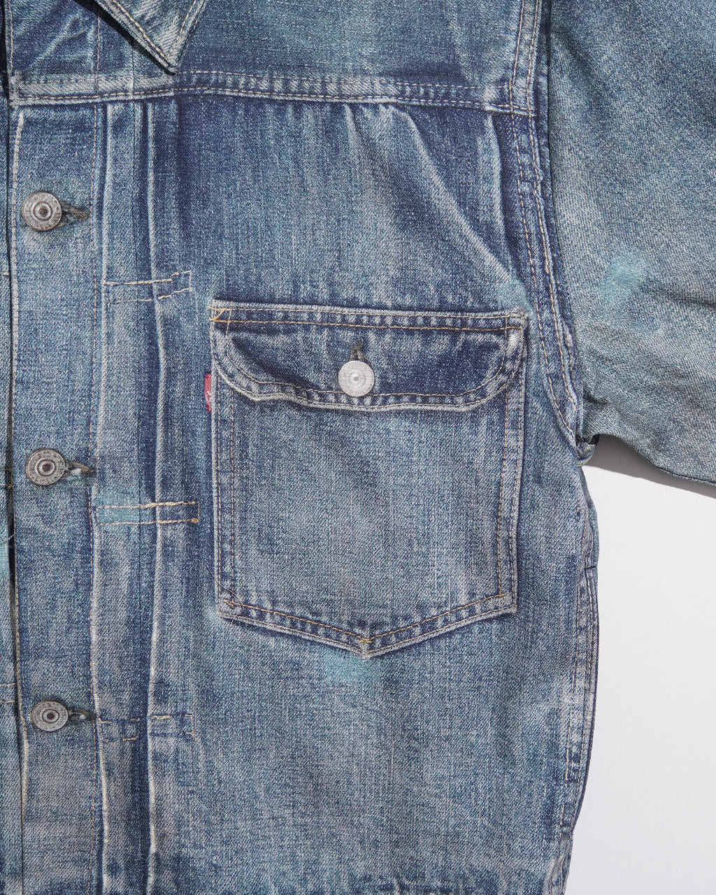 【SALE!40%OFF】トロンプルイユ デニムジャケット ジージャン Trompe l'oeil Denim Jacket 騙し絵 25-1102