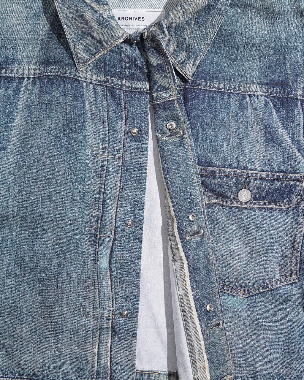 【SALE!40%OFF】トロンプルイユ デニムジャケット ジージャン Trompe l'oeil Denim Jacket 騙し絵 25-1102