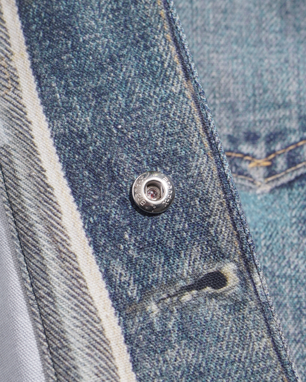 【SALE!40%OFF】トロンプルイユ デニムジャケット ジージャン Trompe l'oeil Denim Jacket 騙し絵 25-1102