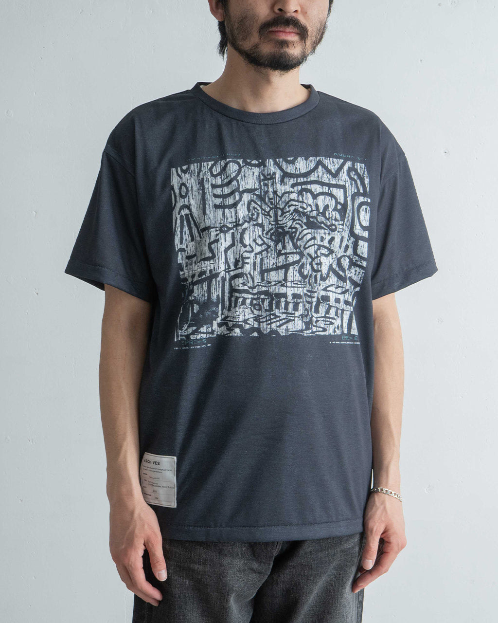 \早得24時間限定ポイント10倍/TOLQ トルク キースへリング トロンプルイユ プリントTシャツ ショートスリーブ Keith Trompe l'oeil T-shirts(S/S)半袖 カットソー 25-1203 【送料無料】