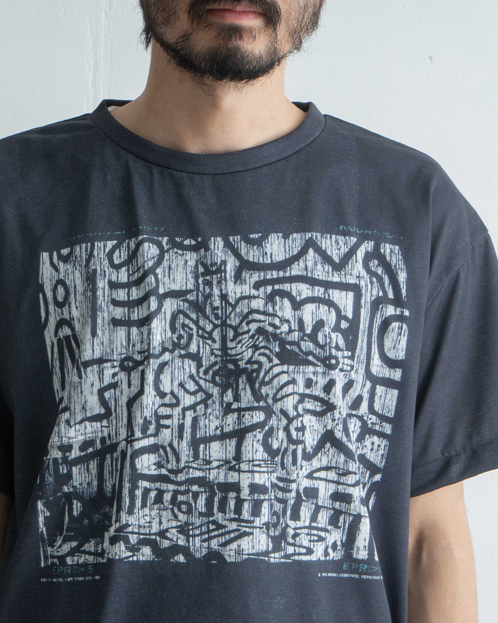 \早得24時間限定ポイント10倍/TOLQ トルク キースへリング トロンプルイユ プリントTシャツ ショートスリーブ Keith Trompe l'oeil T-shirts(S/S)半袖 カットソー 25-1203 【送料無料】