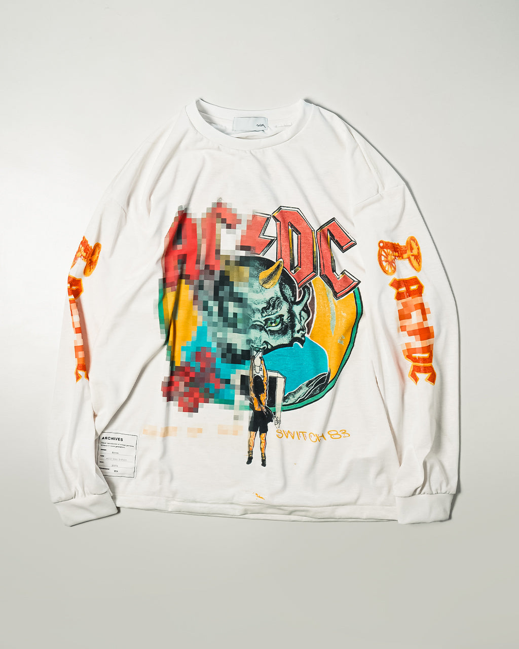Trompe l'oeil Mosaic T-shirts (L/S) トロンプルイユ 長袖Tシャツ ロンT カットソー クルーネック 25-2205