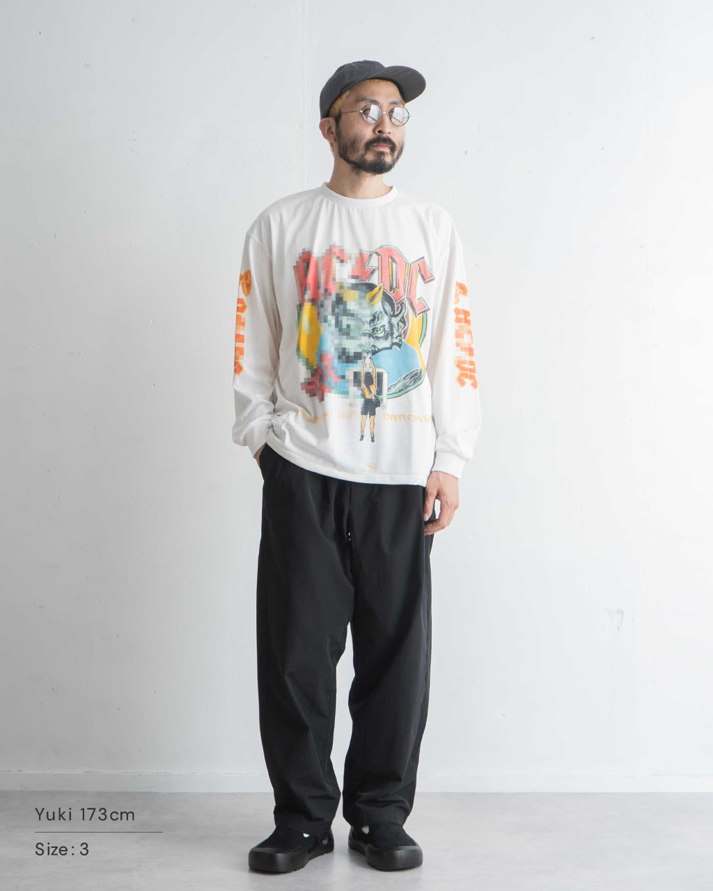 Trompe l'oeil Mosaic T-shirts (L/S) トロンプルイユ 長袖Tシャツ ロンT カットソー クルーネック 25-2205