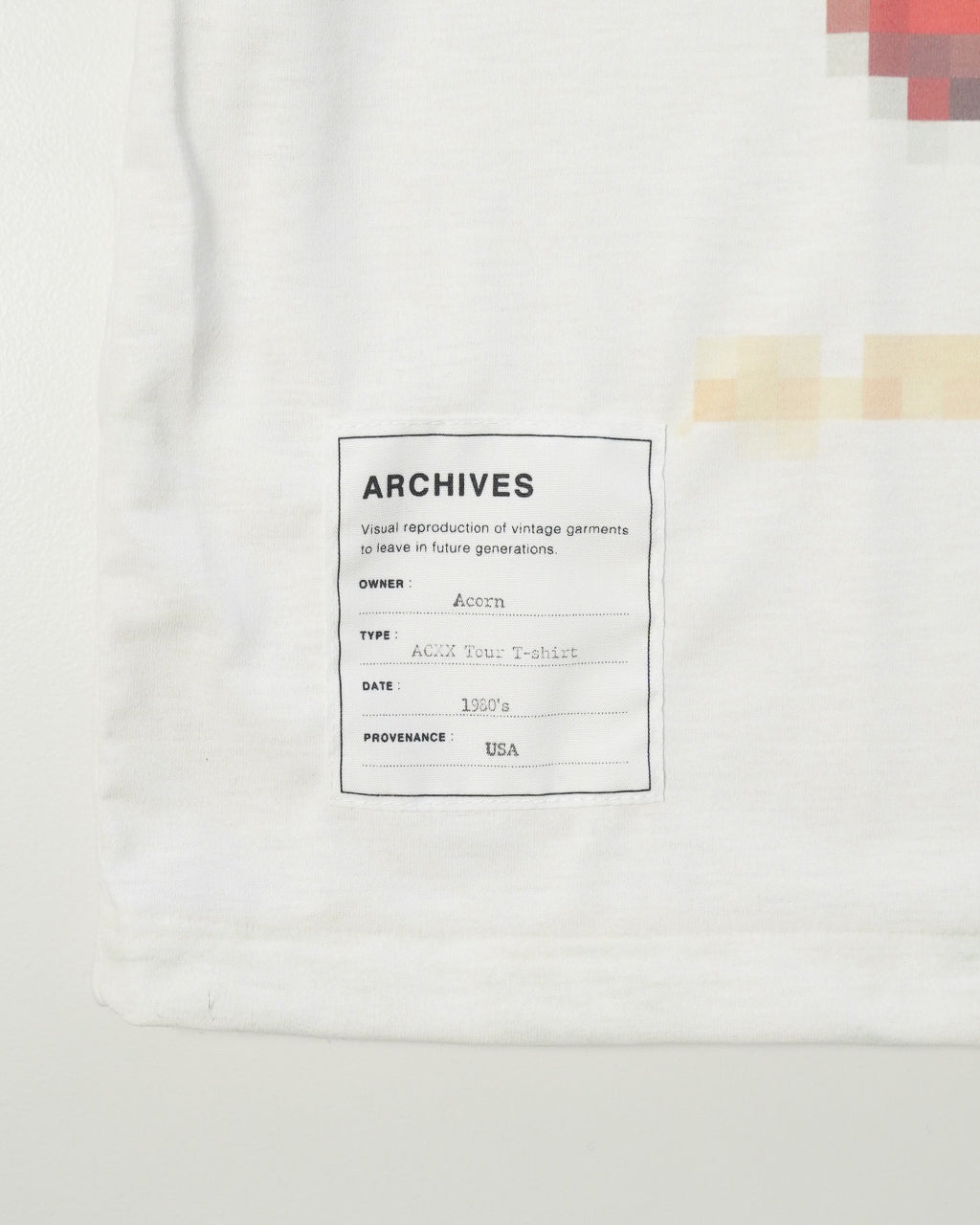 Trompe l'oeil Mosaic T-shirts (L/S) トロンプルイユ 長袖Tシャツ ロンT カットソー クルーネック 25-2205
