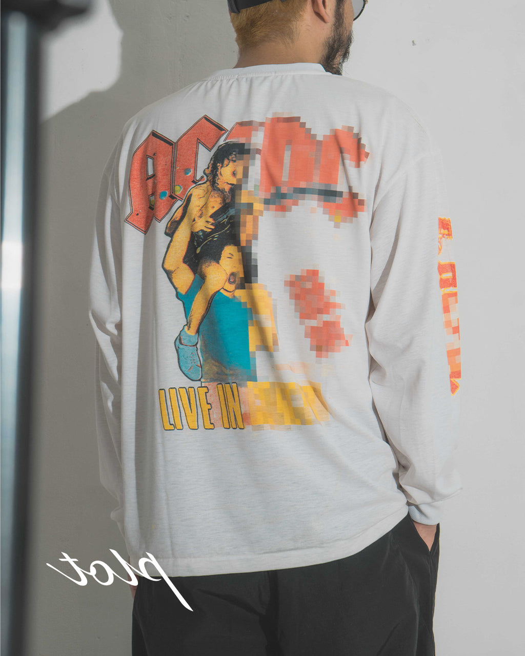 Trompe l'oeil Mosaic T-shirts (L/S) トロンプルイユ 長袖Tシャツ ロンT カットソー クルーネック 25-2205