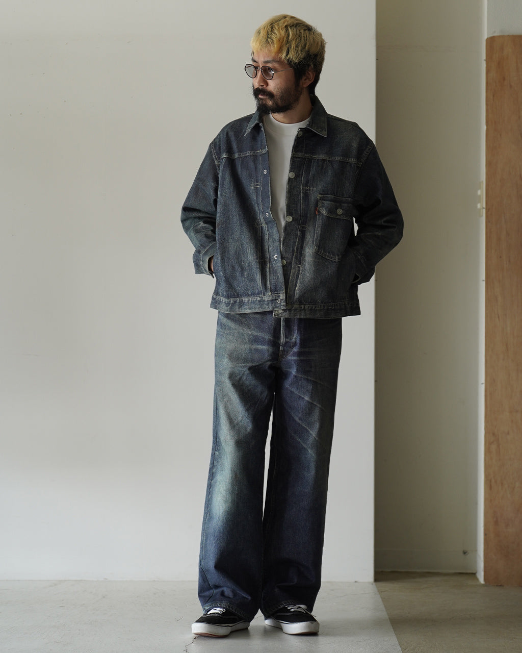 Trompe l'oeil Denim Pants 25-2302
