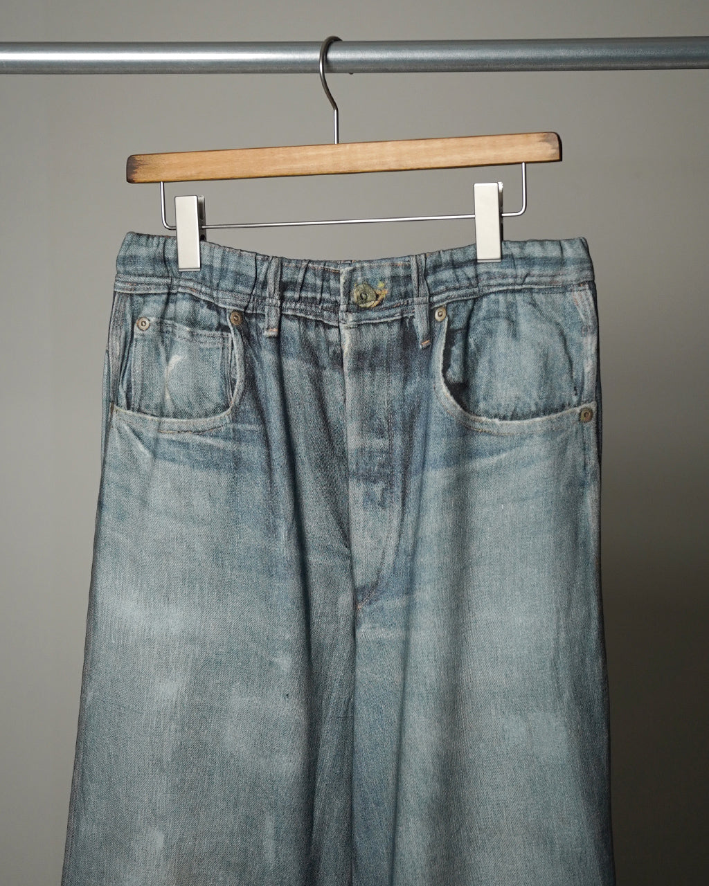 Trompe l'oeil Denim Sweat Pants 26-1303