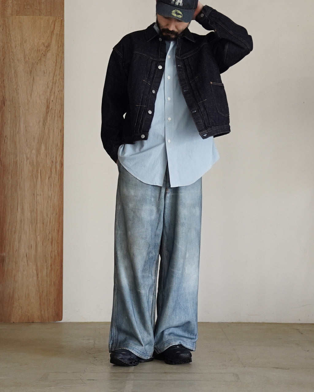 Trompe l'oeil Denim Sweat Pants 26-1303