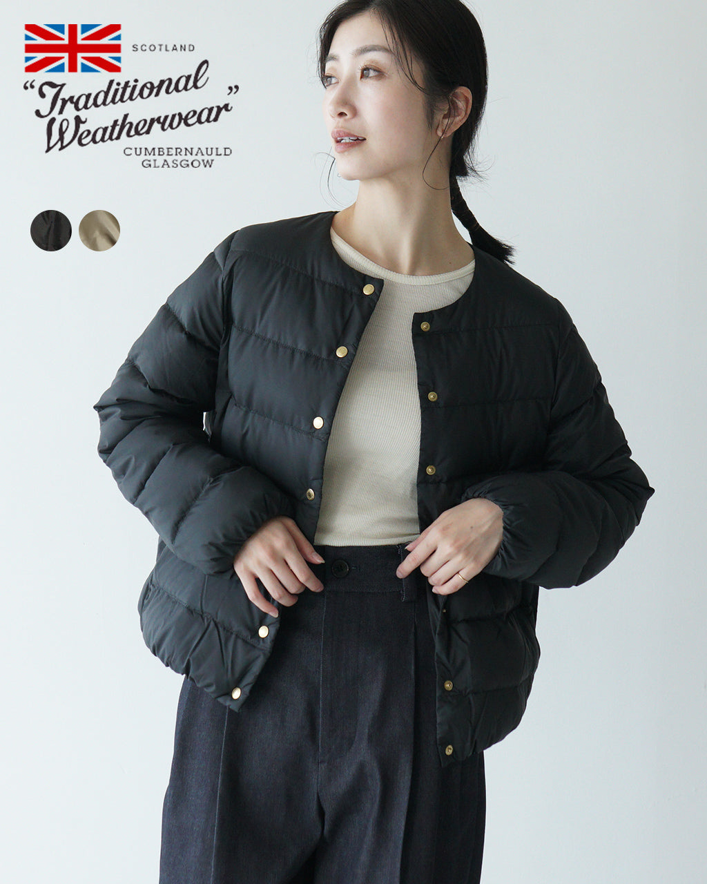 SALE！20%OFF】Traditional Weatherwear トラディショナルウェザーウェア ショートダウンジャケット ARKL