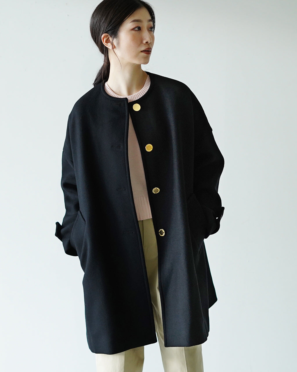 Traditional Weatherwear トラディショナルウェザーウェア マールトン ノーカラー コート MALTON NO COLLAR ウールコート L232FPFCO0368WG【送料無料】
