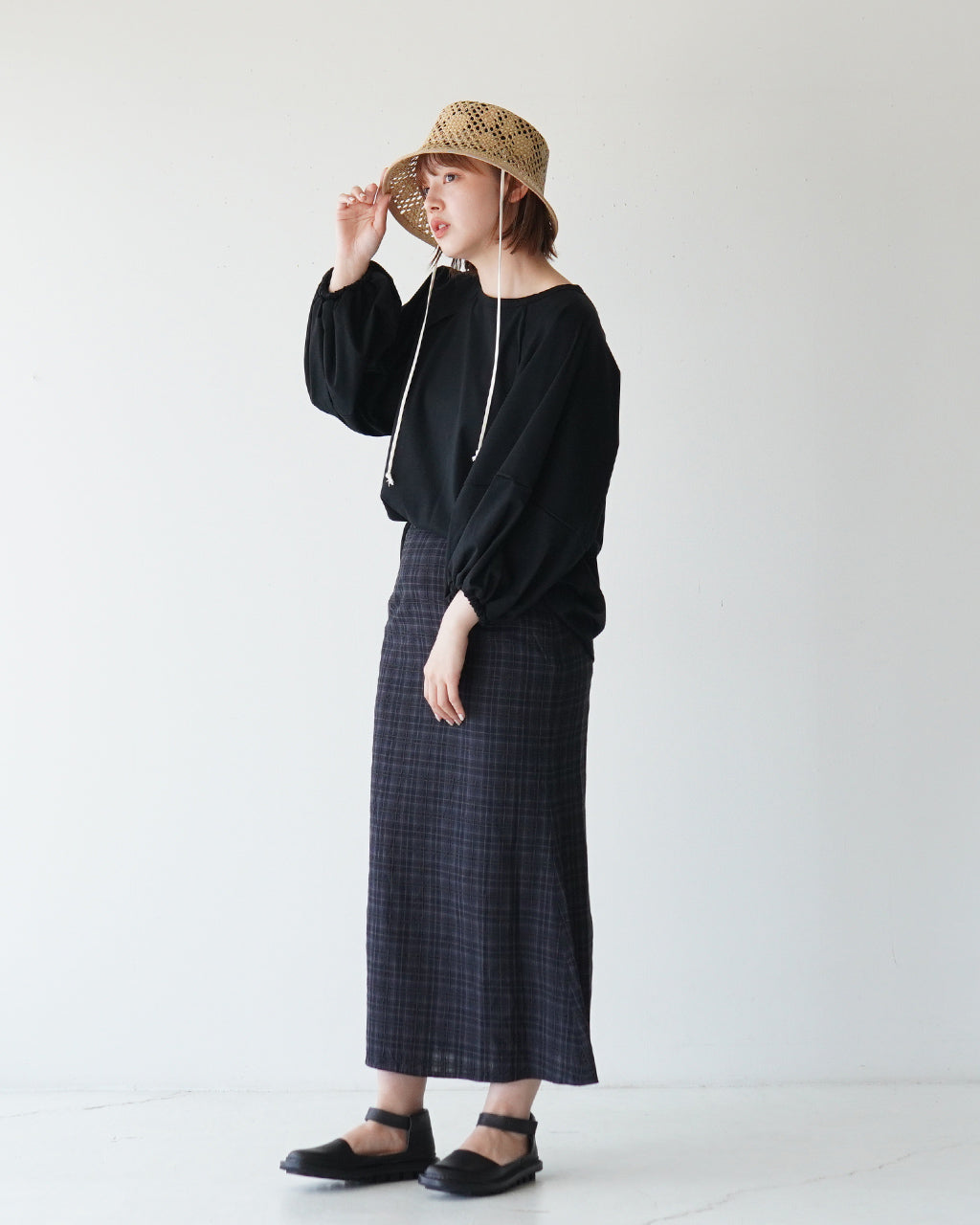 \早得24時間限定ポイント10倍/trippen トリッペン バレリーナシューズ Fringe f (black-waw) フリンジ アンクルストラップ ベルクロストラップ レザーシューズ FRINGE-WAW251【送料無料】