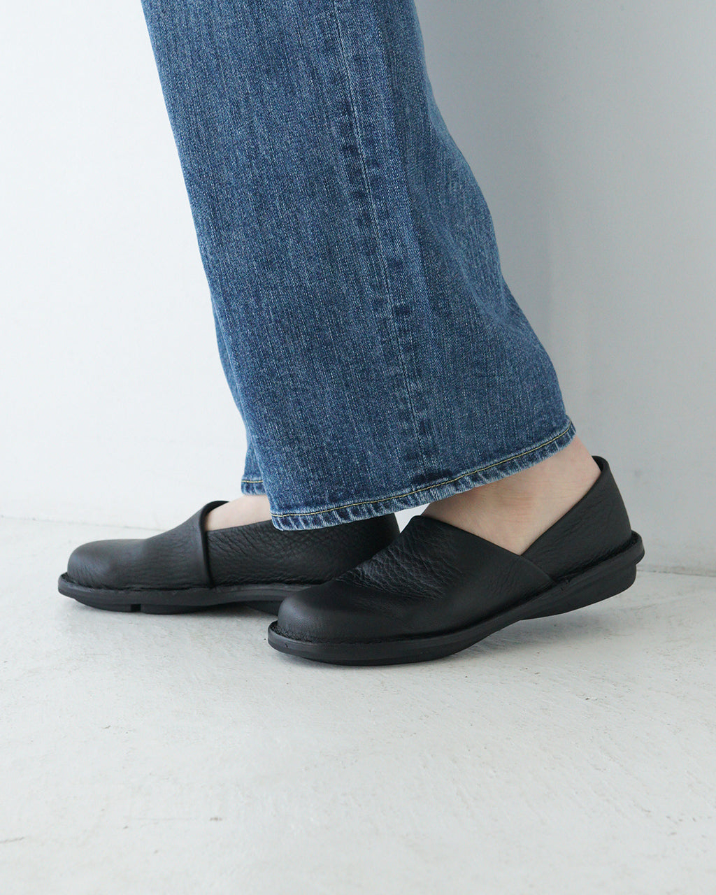 \早得24時間限定ポイント10倍/trippen トリッペン レザー スリッポン Once f ( black-alb ) フラット シューズ ローシューズ ONCE-ALB251【送料無料】