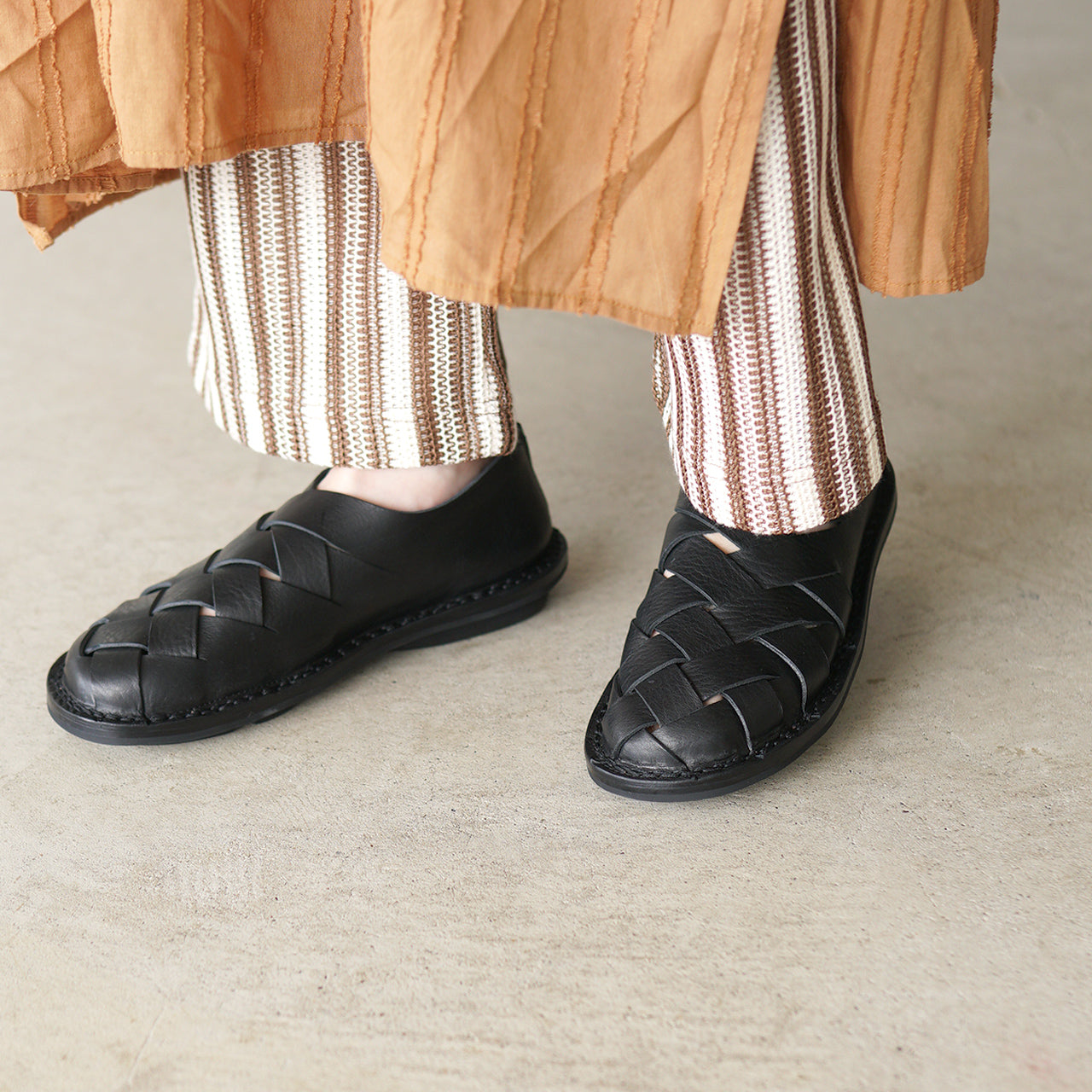 \早得24時間限定ポイント10倍/トリッペン trippen レザーメッシュシューズ Push f プッシュ イントレチャート 編み込み バックジップ シューズ 靴 PUSH-WAW251 PUSH-ICE251 【送料無料】