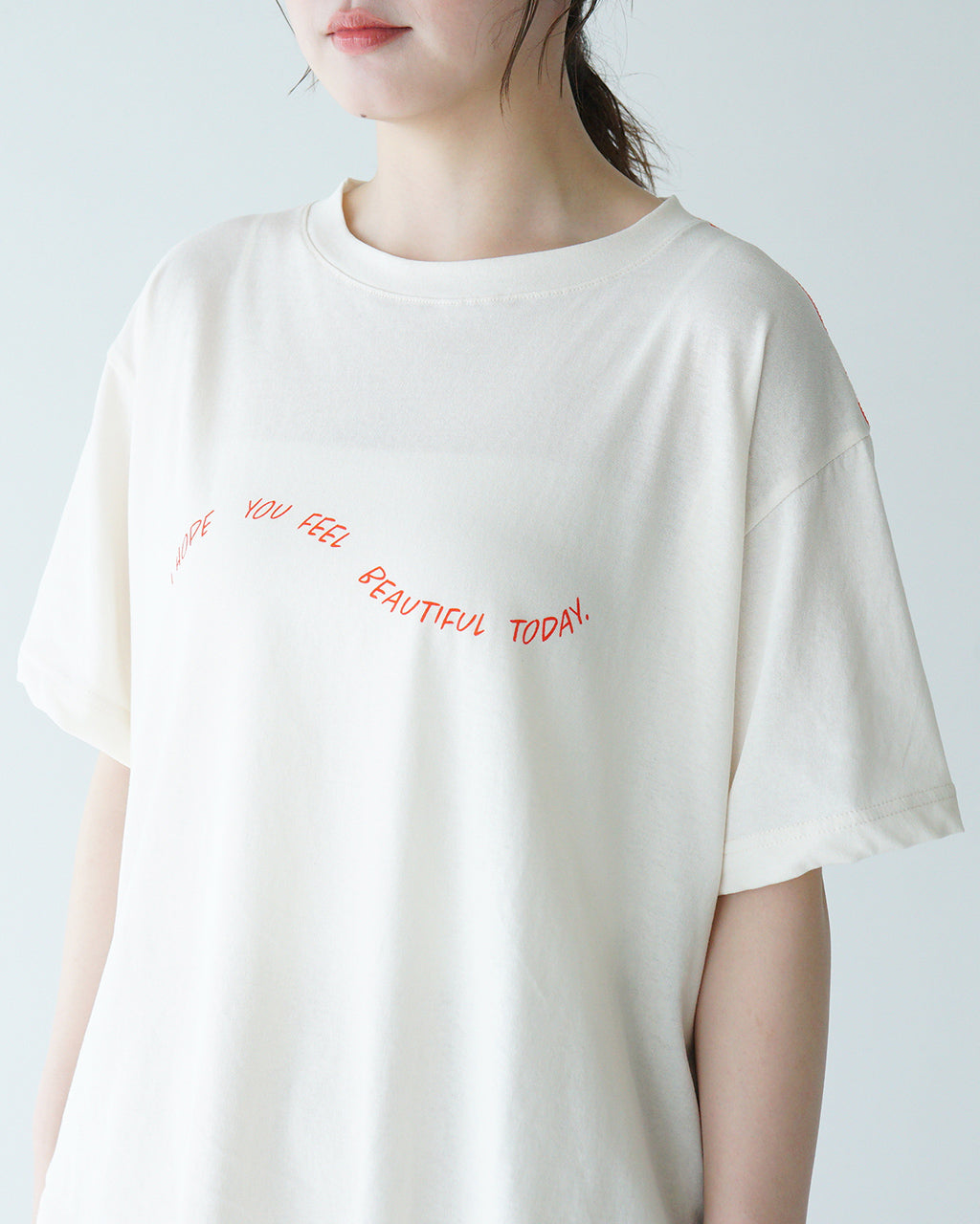 【SALE!40%OFF】tumugu ツムグ DEPEND天竺 プリント裾ラウンドT Tシャツ トップス カットソー TC25210
