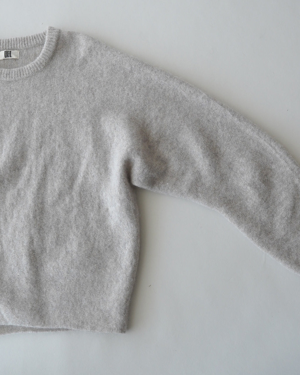 stretch superkid mohair crew-neck P/O WXFL-UW133