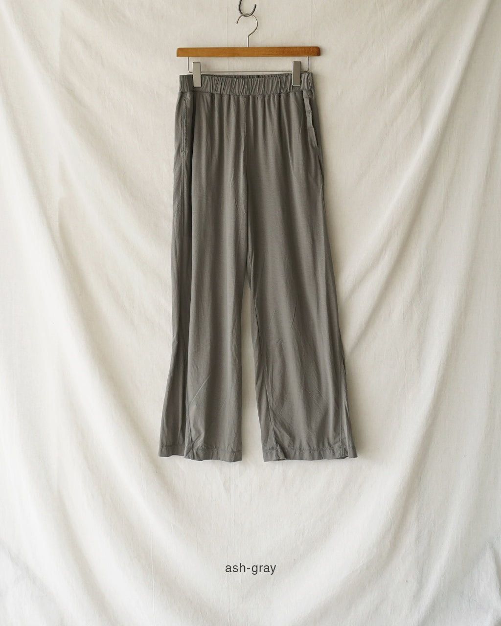 twisted cotton sheer jersey wide pants WXSP-UW123