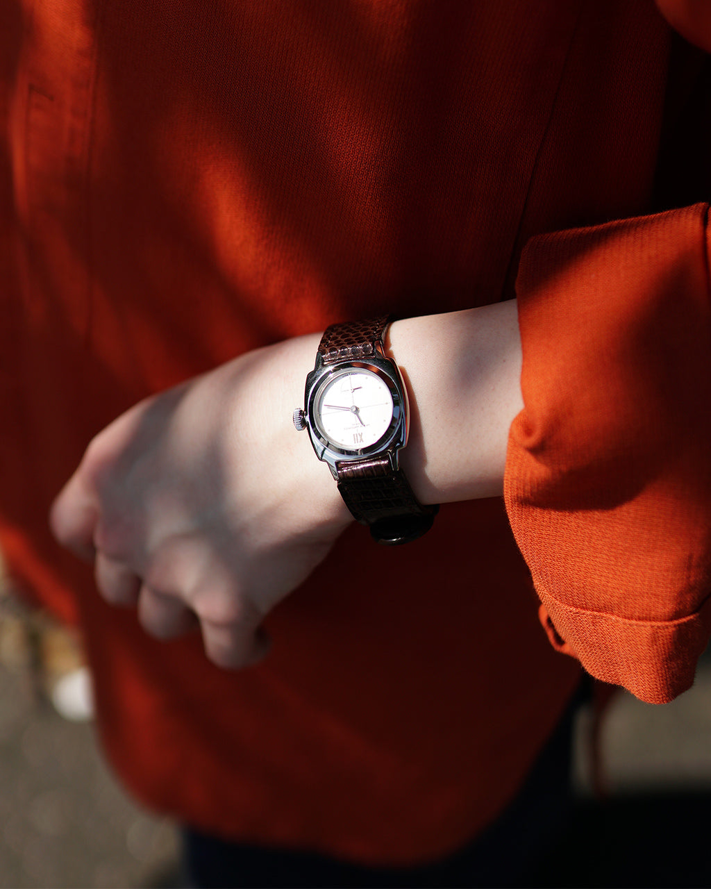 VAGUE WATCH Co. ヴァーグウォッチカンパニー 腕時計 Coussin Sophie Dress Lizard 1920年代 アンティーク風 リザードベルト CO-010-SS【送料無料】【クーポン対象外】
