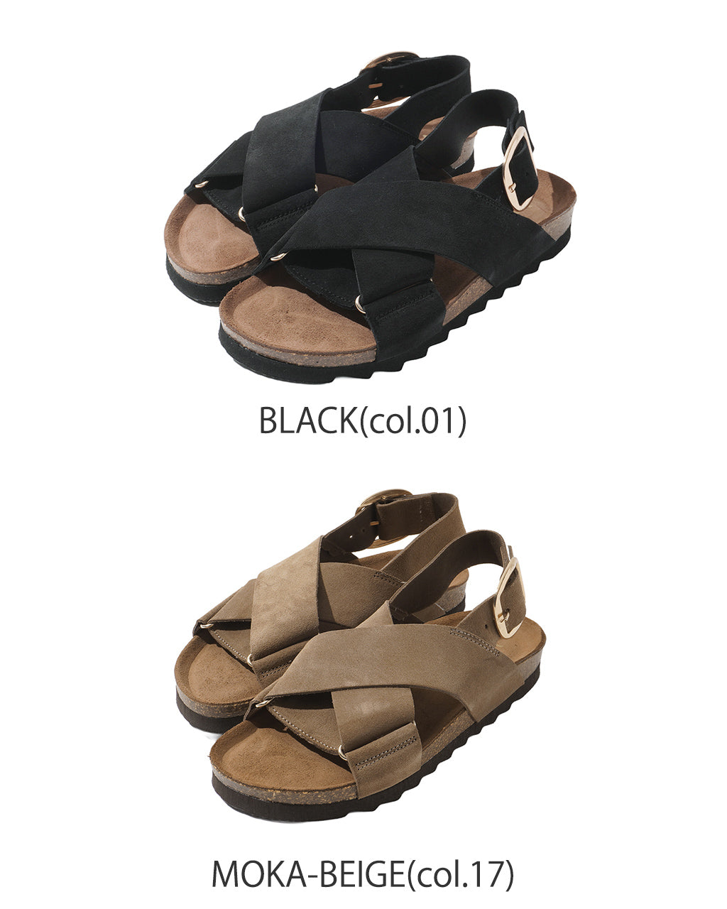 VINILO ヴィニーロ スエード フラット クロスサンダル 革 レザー ベルトサンダル SANDAL スライドサンダル CH-14509-SE【送料無料】