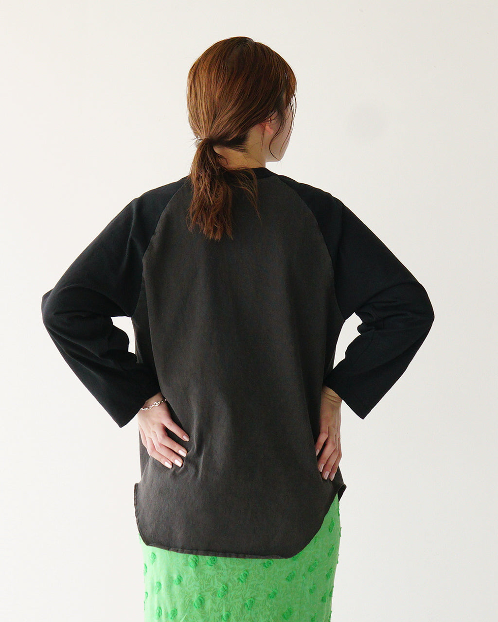 【SALE!40%OFF】WALLA WALLA SPORT ワラワラスポーツ 七分袖 長袖 ラグランスリーブ Tシャツ ツートーン USAコットン PIGMENT DYE 2-TONE B.B. TEE 030223